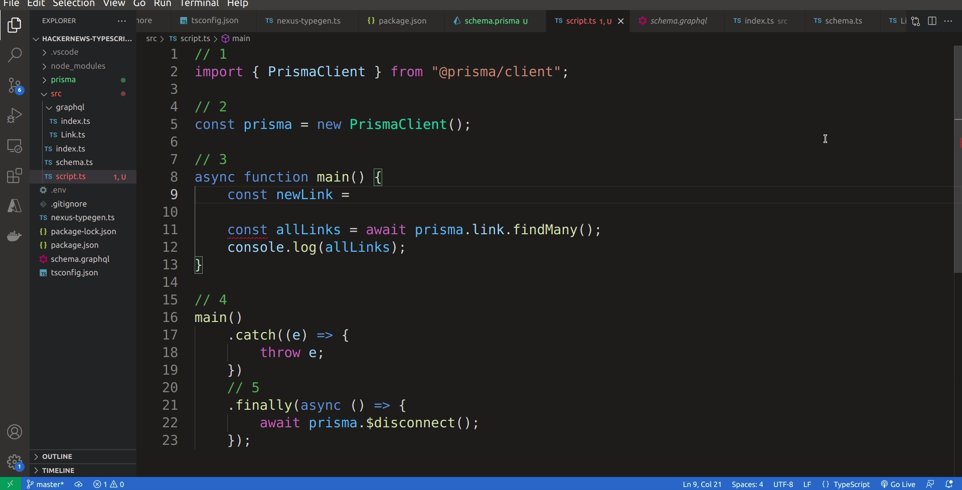 You successfully queried the database with Prisma Client