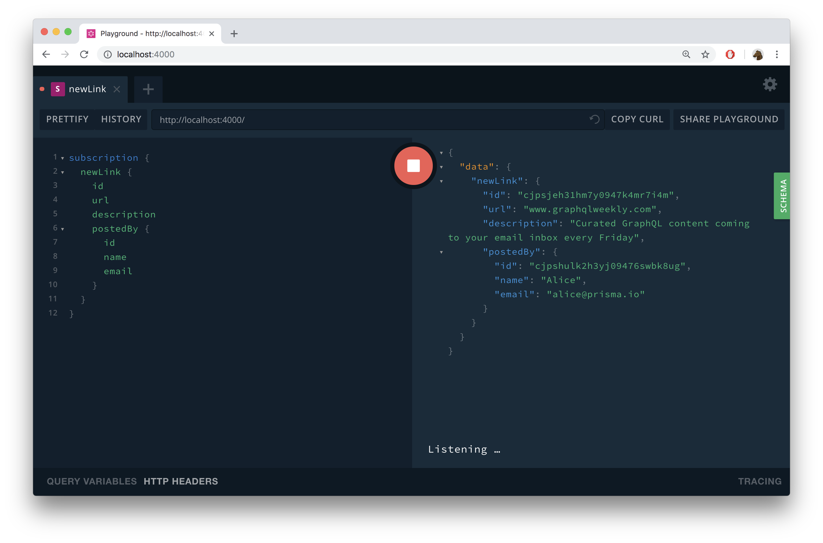 subscription running