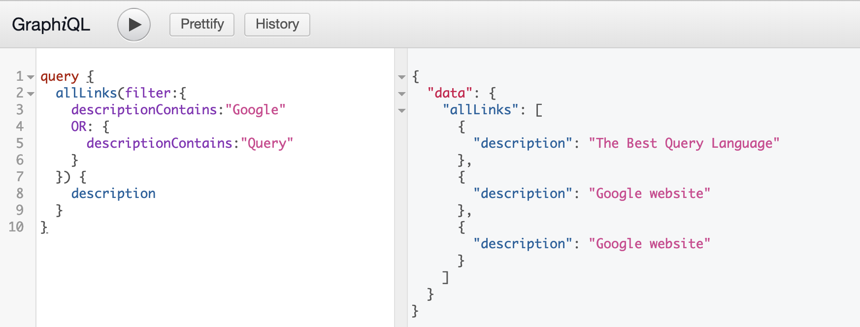 You can even do more complicated searches