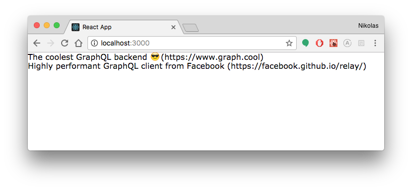 Run the app by calling `yarn start`