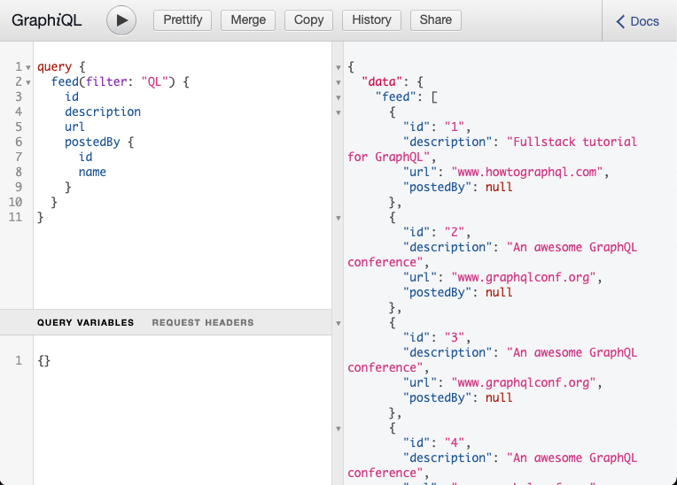 sample query