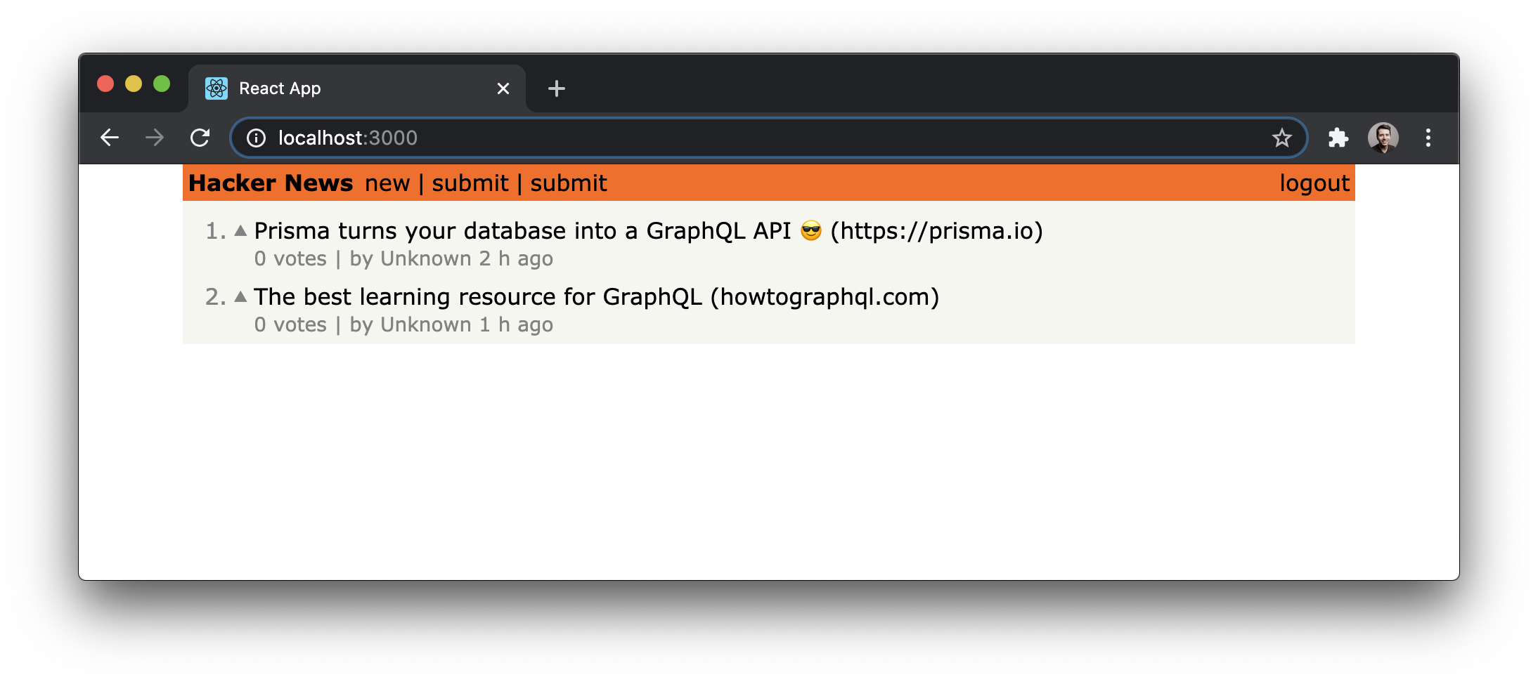 Links in the query's payload