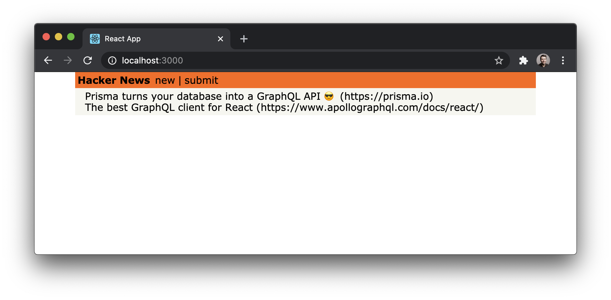 Run the app to access two URLs